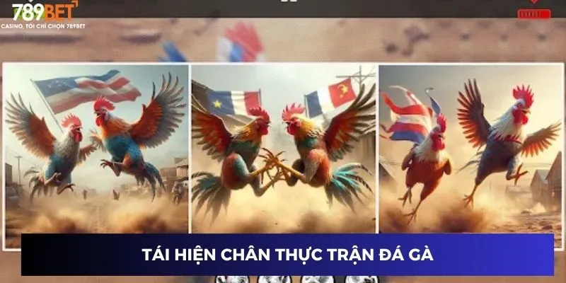 Tái hiện chân thực trận đá gà