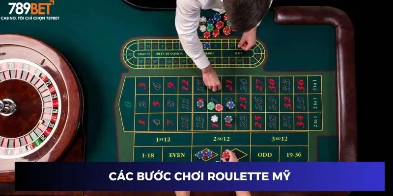 Các bước chơi Roulette Mỹ