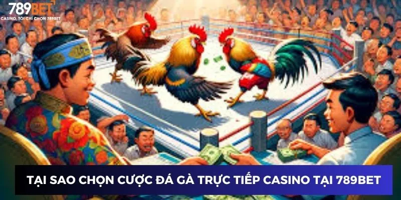 Tại sao chọn cược đá gà trực tiếp casino tại nhà cái 789BET?